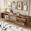 Bella Depot Modern TV Stand for TVs up to 75", Entertainment Center Media Console with 2 Glass Doors,2 Drawers - 4 of 4