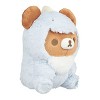 Chairoikoguma San-X Original Plays with Dino Series Plush - Pastel Blue - 4 of 4