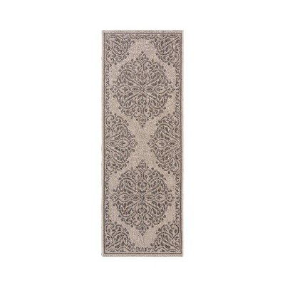 2.16' x 6' Raceme Runner Outdoor Rug Rope Pewter - Studio by Brown Jordan