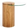 Tasharose Wood & Glass Accent Table - SFV2314 - Natural/Clear - Safavieh Couture - 4 of 4
