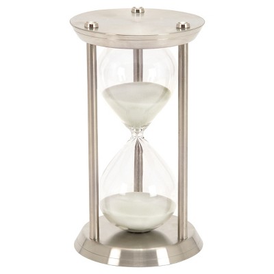 Masterclass Large 30 Minute White Sand Traditional Hour Glass Egg Timer &  Stand