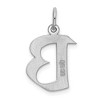 Black Bow Jewelry Sterling Silver Karlie Collection Artisan Block Initial Charm Letter B - 3 of 4