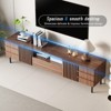 NicBex TV Stand Media Console LED Gaming Console Mid Century Modern Entertainment Center with Storage for Living Room, Bedroom, Walnut - 4 of 4