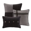 Lyngins 7-Piece Faux Suede Queen Comforter Set, Lodge Cabin Style Bedding Set with Comforter, Bedskirt, Shams & Decorative Pillows, Machine Washable - 4 of 4