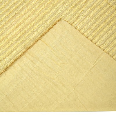 Jullian Yellow Cotton Chenille Tufted Standard Sham