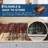 Washable Modern Geometric Rug Non Slip Low Pile Rug Contemporary Floor Cover Foldable Indoor Carpet for Living Room Bedroom Playroom Office - 4 of 4