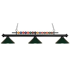 Z-Lite Shark 3 - Light Island Pendant Light in  Matte Black - 1 of 1