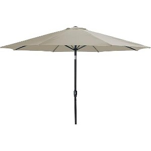 Heynemo Outdoor Patio Umbrella, Patio Umbrella with Push Button Tilt/Crank, Outdoor Umbrella with 8 Sturdy Ribs, Large Umbrella for Backyard - 1 of 4
