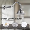 WOWOW Single Handle 1-Spray Tub and Shower Faucet 1.8 GPM with Brass Rough-in. Valve Included in Brushed Nickel - 4 of 4