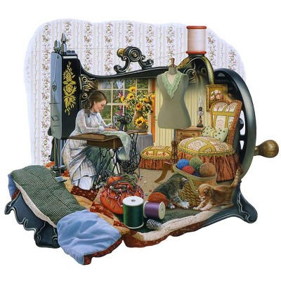 Sunsout Sewing Memories 1000 pc Special Shape  Jigsaw Puzzle 95072