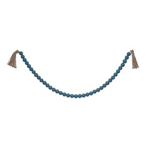 VIP Wood 42 in. Blue Beaded Garland - 1 of 2