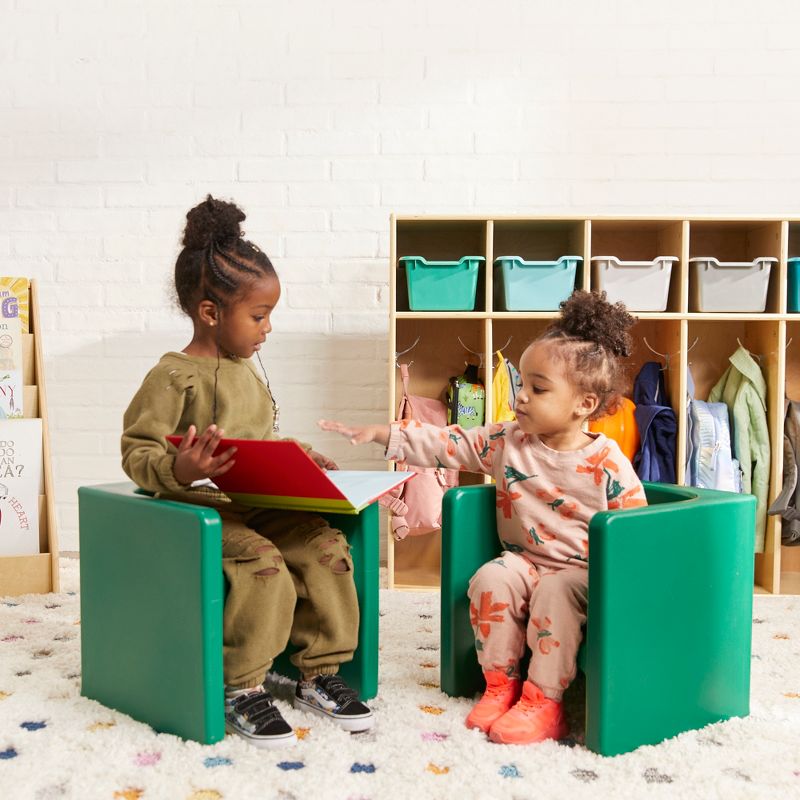ECR4Kids Tri-Me Adaptable Kids Cube Chair, Indoor Outdoor Plastic, 3-in-1 Multipurpose Table/Seat, 5 of 13