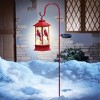 Collections Etc Solar Powered Cardinal Christmas Lantern with Shepherds Hook 4 X 4 X 36 - 2 of 3