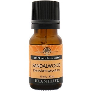 Plantlife Sandalwood Aromatherapy Essential Oil – 100% Pure, Therapeutic Grade, No Additives or Fillers, Made in California, 10 ml - 1 of 2