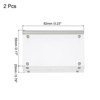 Unique Bargains Home Office Double-Sided Magnetic Acrylic Picture Frame - 2 of 4