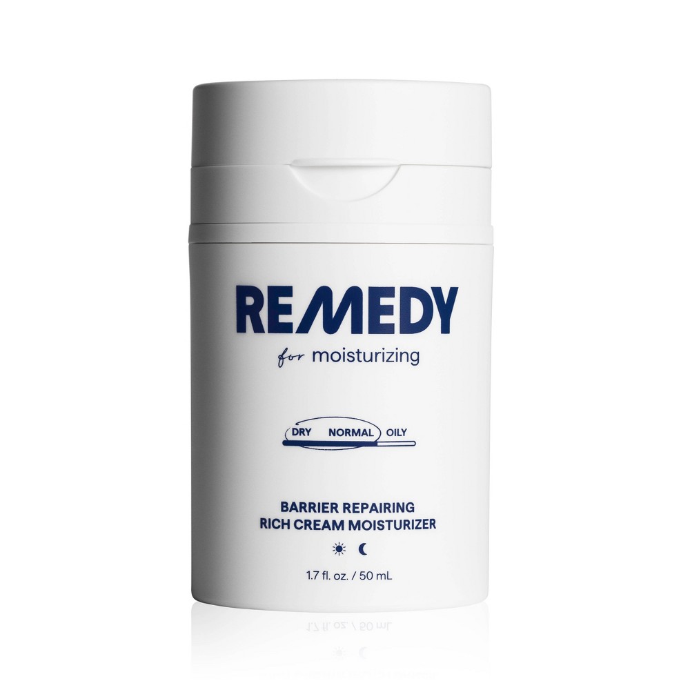 Remedy SkinRich Cream Face Moisturizer with Peptides, Ceramides, Glycerin, Squalane - 1.7 fl oz