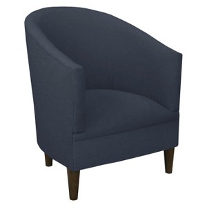Skyline Custom Upholstered Tub Chair - Skyline Furniture , Linen Blue