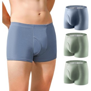 CARER Incontinence Boxer for Men Bladder Leak Protection Washable Reusable - 8oz Heavy Absorbency 3pk - 1 of 4