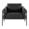 NicBex Polyester Accent Chair,Upholstered Living Room Chairs with Mid-Height Back and Wood Panel,Comfy Armchair,Accent Chairs for Living Room - 2 of 4