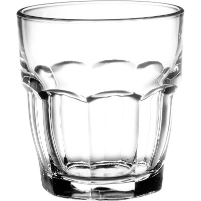 Bormioli Rocco 9.25 oz. Rock Bar Rocks Stackable Drink Glass, 6-Piece, Clear