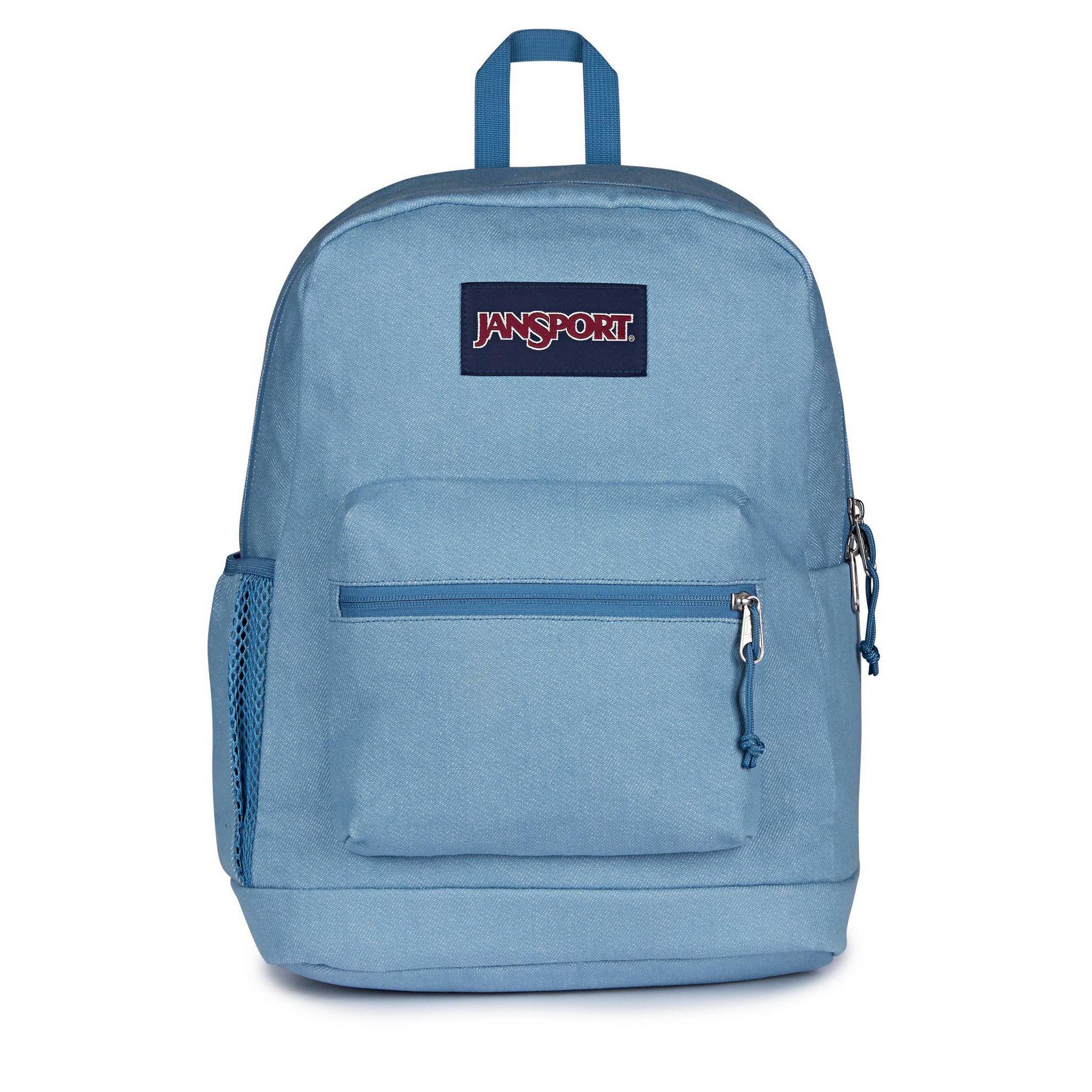 JanSport Cross Town Plus Remix 17" Backpack - Light Blue: High School Abstract Bookbag