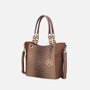 MKF Collection Miriam Handbag Signature Women Vegan Leather Tote by Mia K - 1 of 4