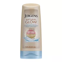 Jergens Natural Glow Wet Skin Moisturizer, In-Shower Self Tanner Body Lotion, Fair To Medium Tone - 7.5 fl oz