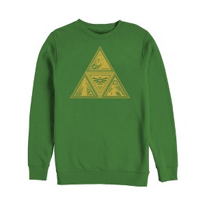 Men's Nintendo Legend of Zelda Triforce Silhouette Sweatshirt - 1 of 3