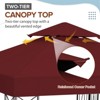 EAGLE PEAK 8'x8'Double Roof Outdoor Patio Gazebo - 3 of 4