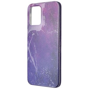 PureGear Slim Shell Designer Case for Moto G 5G (2023) - Purple/Blue Glitter - 1 of 1