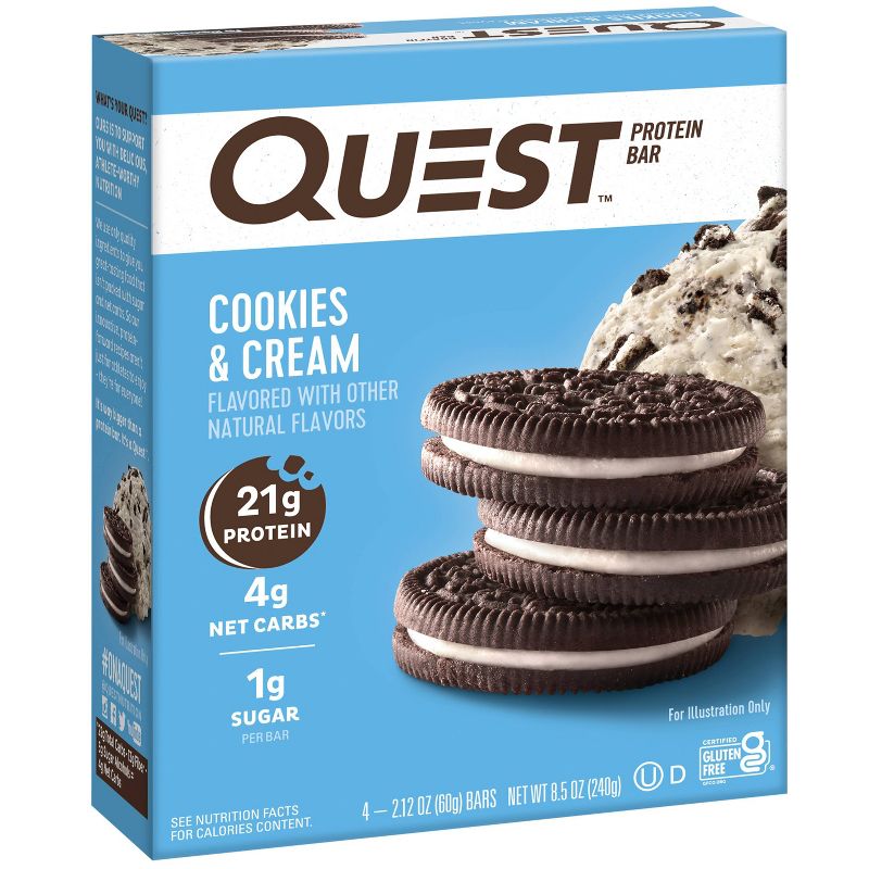 Quest Nutrition 21g Protein Bar - Cookies & Cream, 3 of 12