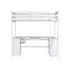 YOOCOZZ Twin Size Loft Bed with U-shaped Desk, Drawers and Storage Shelves - 4 of 4