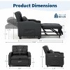3-in-1 Convertible Sofa Bed - Pull-out sleeper with adjustable backrest, USB port, cup holders & pockets for living room. - 2 of 4