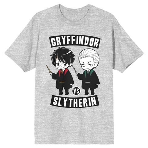 Harry Potter Gryffindor Vs Slytherin Men's Athletic Heather T-shirt : Target