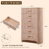 Fluted Dresser for Bedroom, Chest of Drawers with Gold Handles, Curved Profile, Wood Storage Dressers Organizer for Bedroom, Living Room - 3 of 4