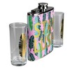 Wild Eye Tropical "Stay Lush" Flask and Shot Glass Gift Set 7 oz. - 2 of 2