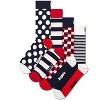 Happy Socks Adult Men and Women Crew Classics Socks in sustainable materials - 4pk in different size and colors - 2 of 4