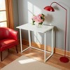 SEVOBAL Folding Desk Compact Computer Desk for Home Office Folding Table Writing Table for Small Spaces Study Table Laptop Desk, White, 87"*51"*11.5" - 4 of 4