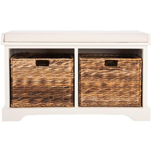 Freddy Wicker Storage Bench Safavieh Target