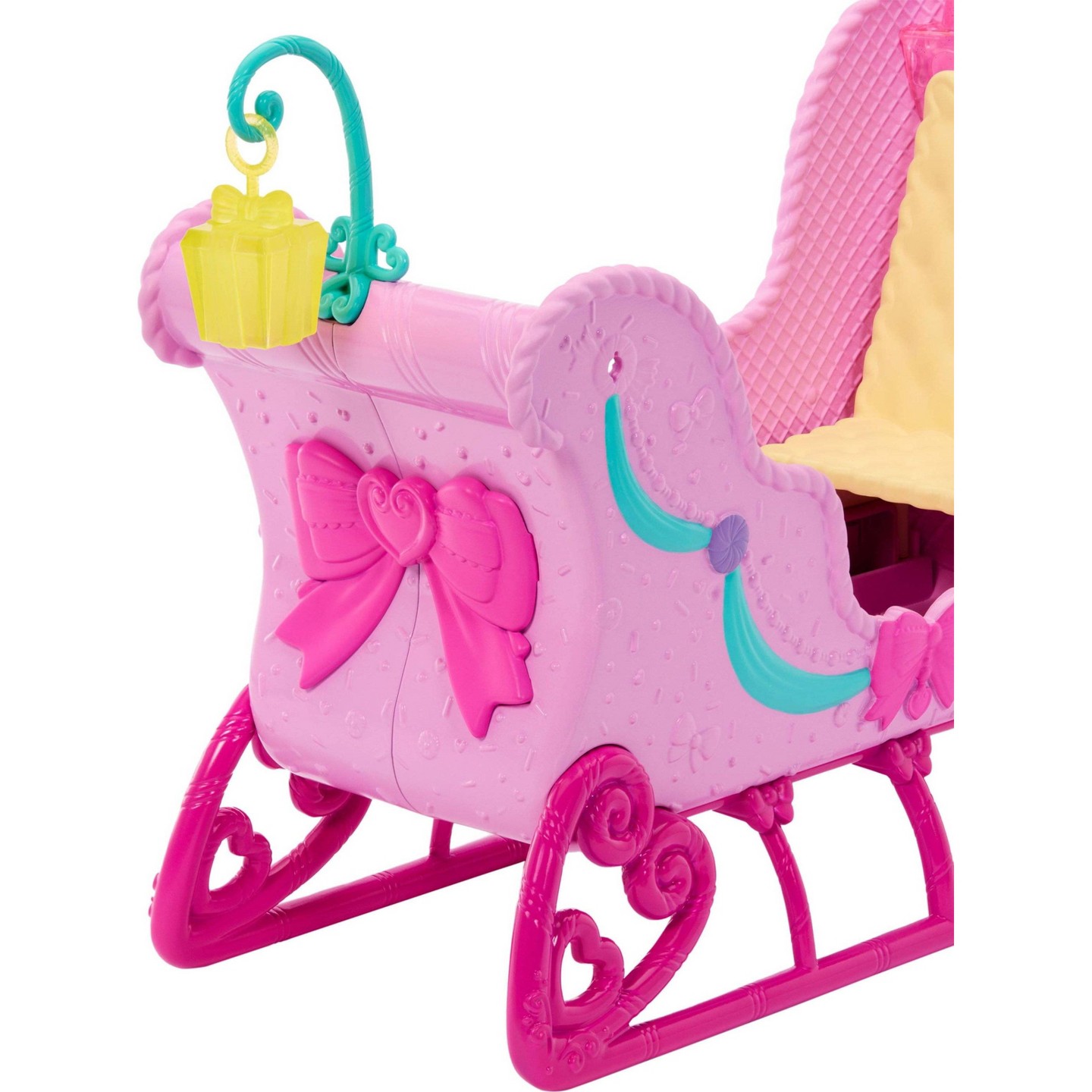 Детские куклы Barbie in the Nutcracker Land of Sweets Horse and Sled with Colorful Scented Hair and Candy-Scented Accessories — фото 3