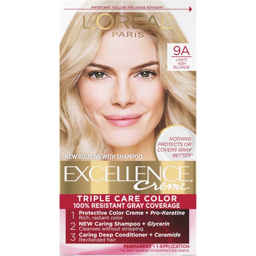 UPC 071249210765 product image for L'Oreal Paris Excellence Triple Protection Permanent Hair Color - 6.3 fl oz - 9A | upcitemdb.com