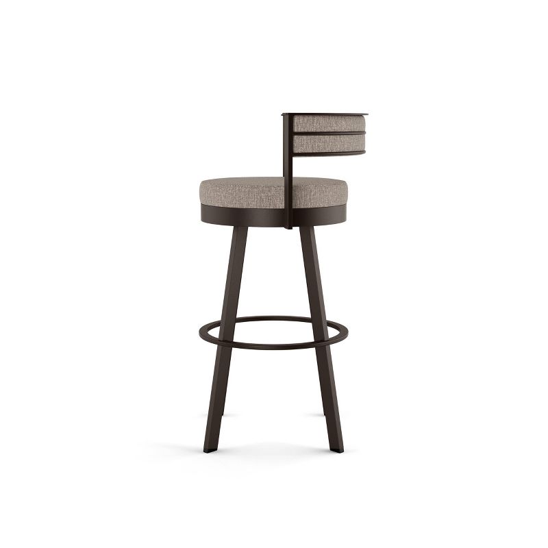 26" Browser Swivel Counter Height Barstool with Upholstered Seat - Amisco, 3 of 10