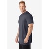 KingSize Men's Big & Tall No Sweat Longer-Length Short Sleeve Crewneck Tee - 4 of 4