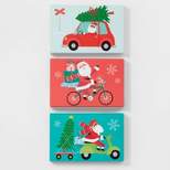 3ct Santa Car/Scooter/Bike Gift Card Holder - Wondershop™