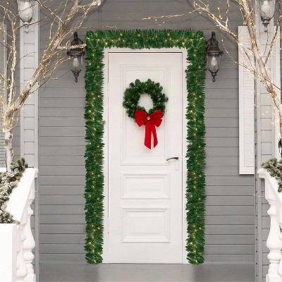 Joyfy Christmas Lights Indoor, 9FT Garland Lights with 50 Lights, Outdoor Indoor Christmas Decorations, Xmas Garland Christmas Window Decor