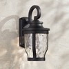Minka Lavery Rustic Outdoor Wall Light Fixture Black LED 16 1/4" Clear Hammered Glass for Post Exterior Barn Deck Porch Yard Patio - 2 of 2