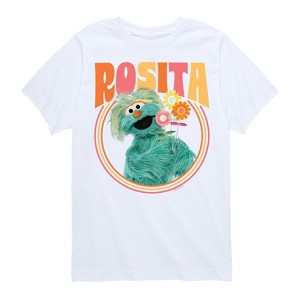 Boys' - Sesame Street - Rosita With Flowers Short Sleeve Graphic T-Shirt - 1 of 4