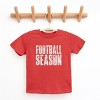 Football Season Block Distressed - Youth Short Sleeve Graphic T-Shirt - 3 of 4