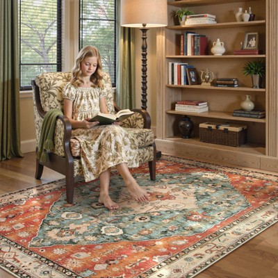 Lahome Washable Modern Area Rug-Soft Carpet for Living Room, Bedroom, or Office