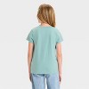 Girls' Short Sleeve Stone Valley Pony Club Graphic T-Shirt - Cat & Jack™ Ocean Green - 3 of 4